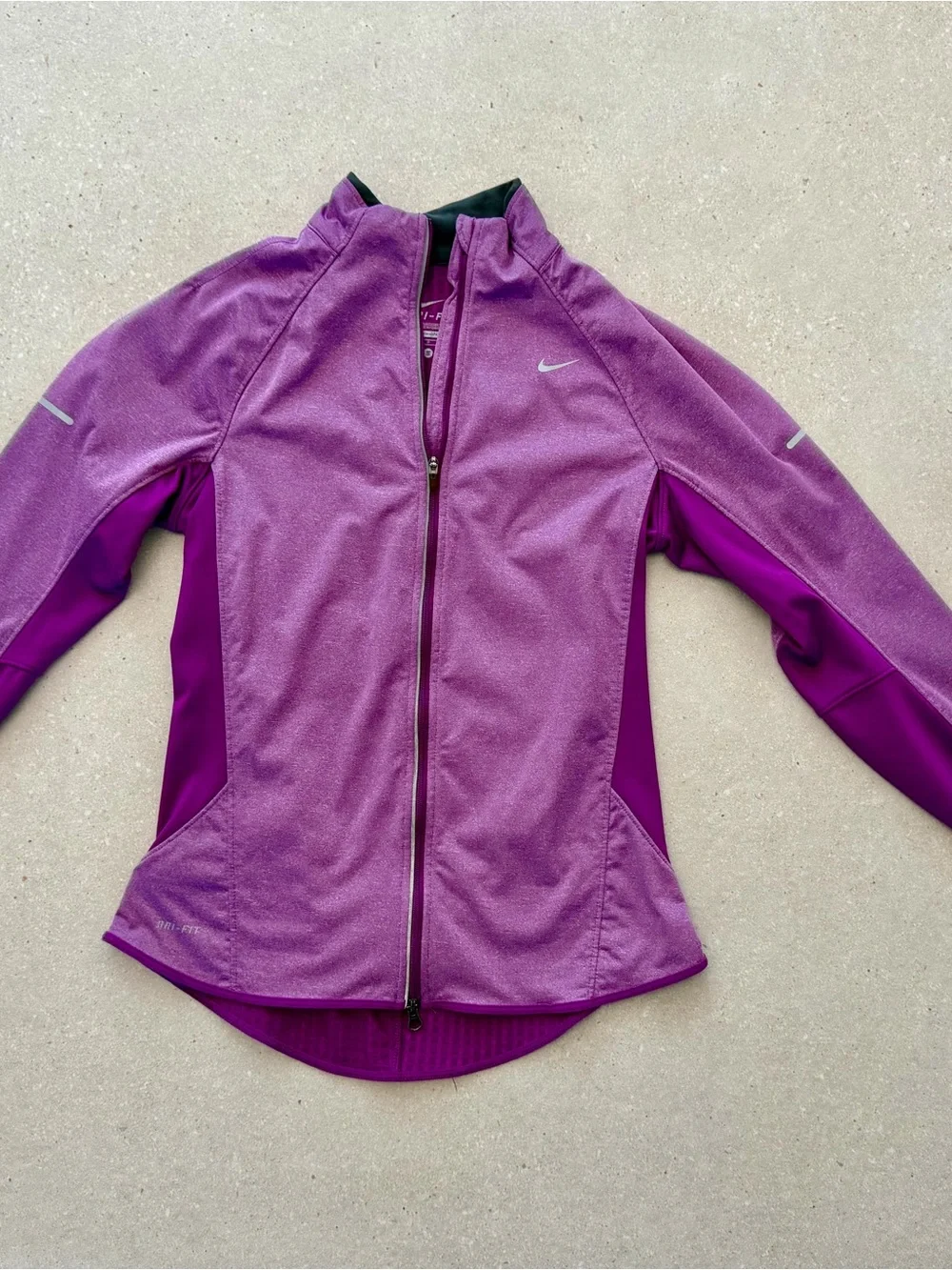 Nike Women’s Purple Full-Zip Bomber Style Running Jacket